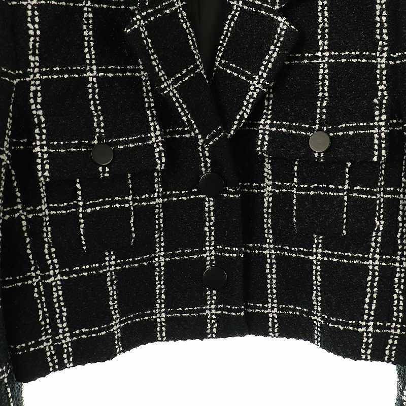 sheller シェリエ 5th check tweed jacket