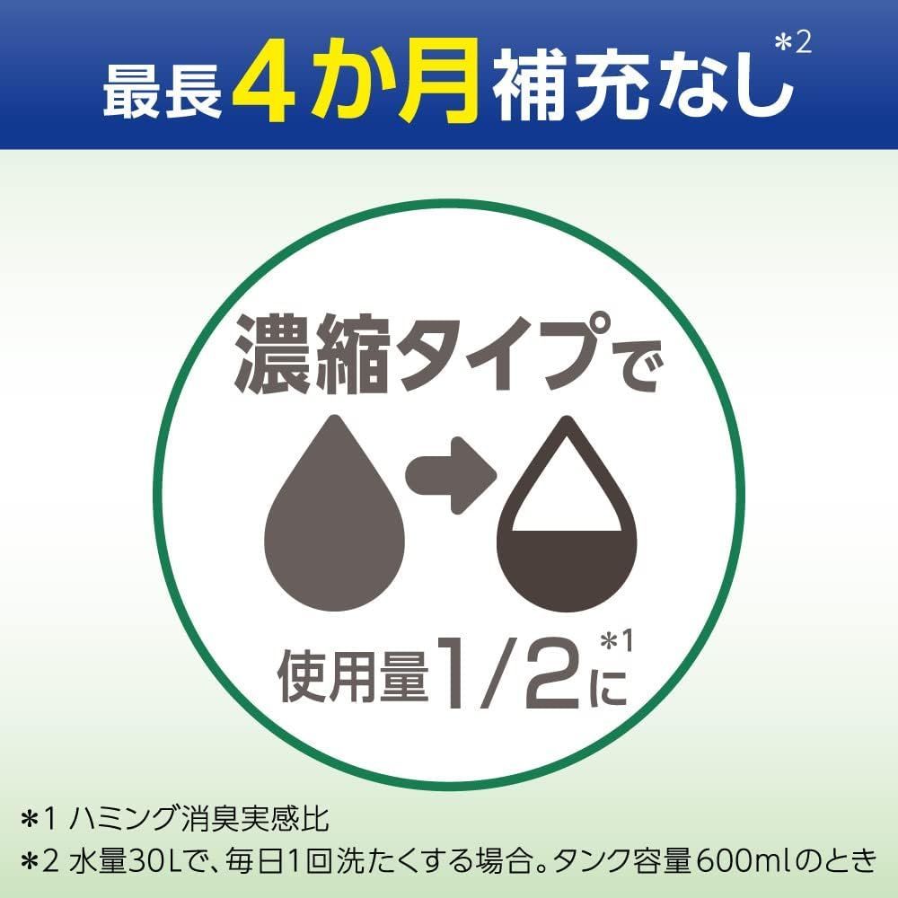 ハミング消臭実感 自動投入専用処方でお洗たくがもっとラクになる! 澄みきったリフレッシュグリーンの香り 700ｍｌ	★F104 4901301397355