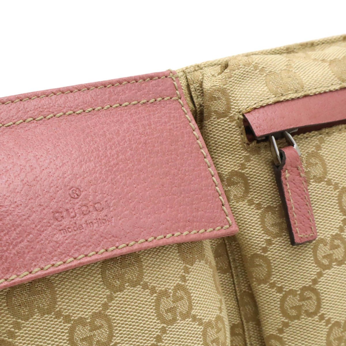 GUCCI グッチ GGキャンバス ウエストポーチ ウエストバッグ