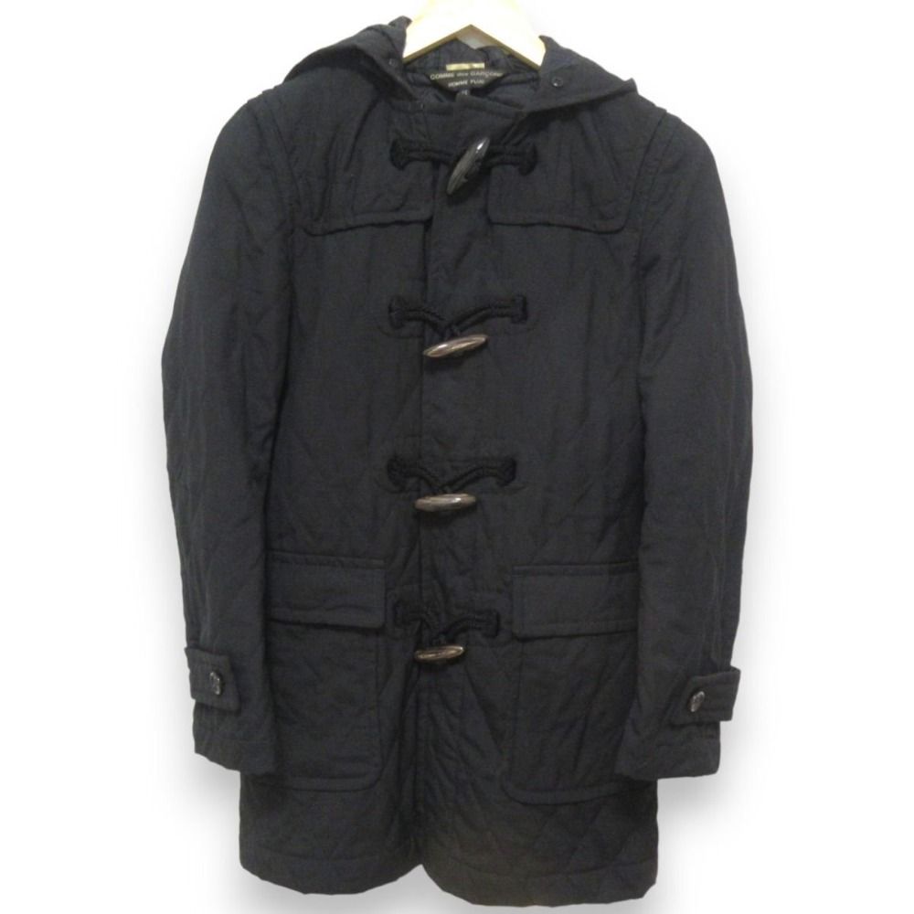 COMME des GARCONS HOMME PLUS コムデギャルソンオムプリュス キルティング ダッフルコート PL-C008 XS ブラック メンズ 古着