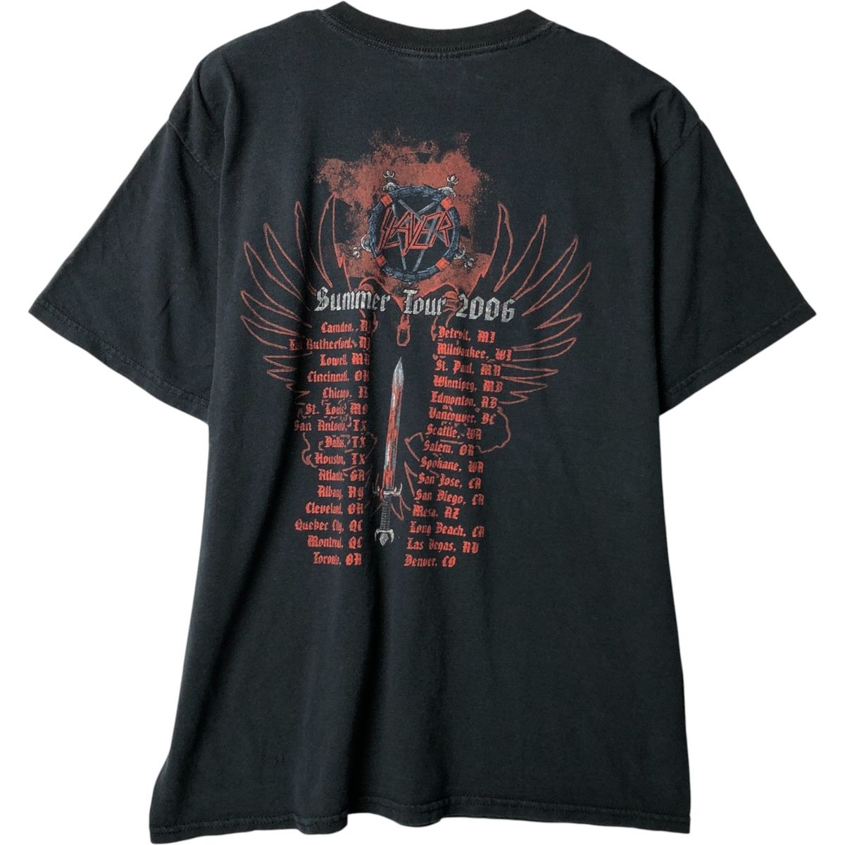 古着 00年代 ギルダン GILDAN SLAYER スレイヤー バンドTシャツ バンT