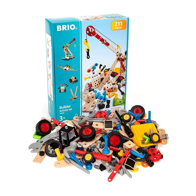 BRIO ブリオ ビルダー アクティビティセット 全210ピース 対象年齢 3歳~ 大工さん 工具遊び おもちゃ 知育玩具 1