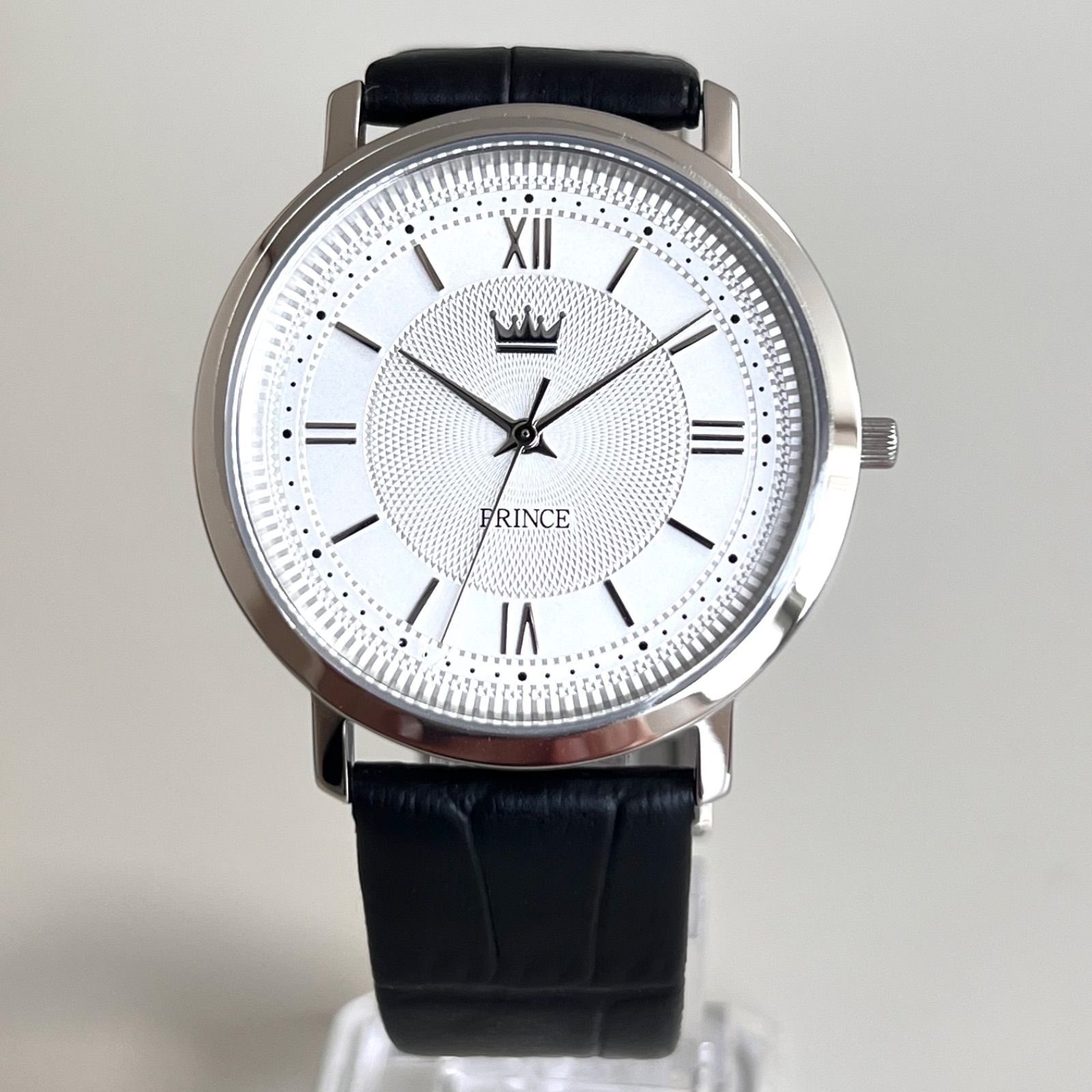 美品】銀座村松時計店 プリンス クォーツ シルバー 革ベルト - メルカリ