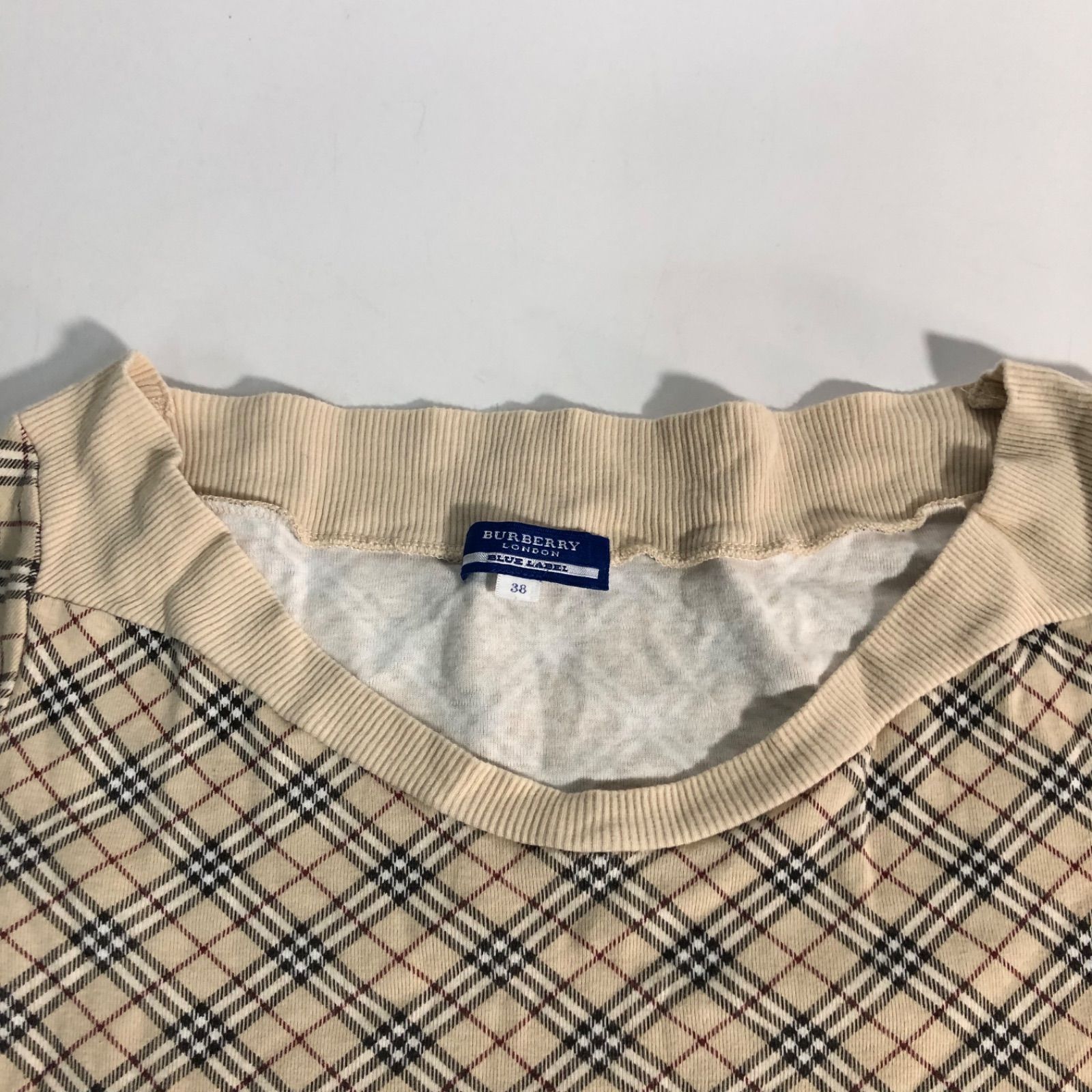 美品 BURBERRY LONDON BLUE LABEL ノバチェック スウェット地 ジャケット フロントポケット リブ 三陽商会 日本製  サイズ38 FA514-260-43｜Yahoo!フリマ（旧PayPayフリマ）