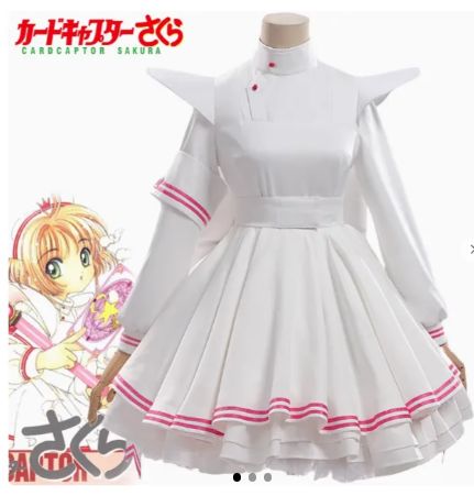 カードキャプターさくら 木之本さくら ナース服 コスプレ衣装 戦闘服 コスチューム