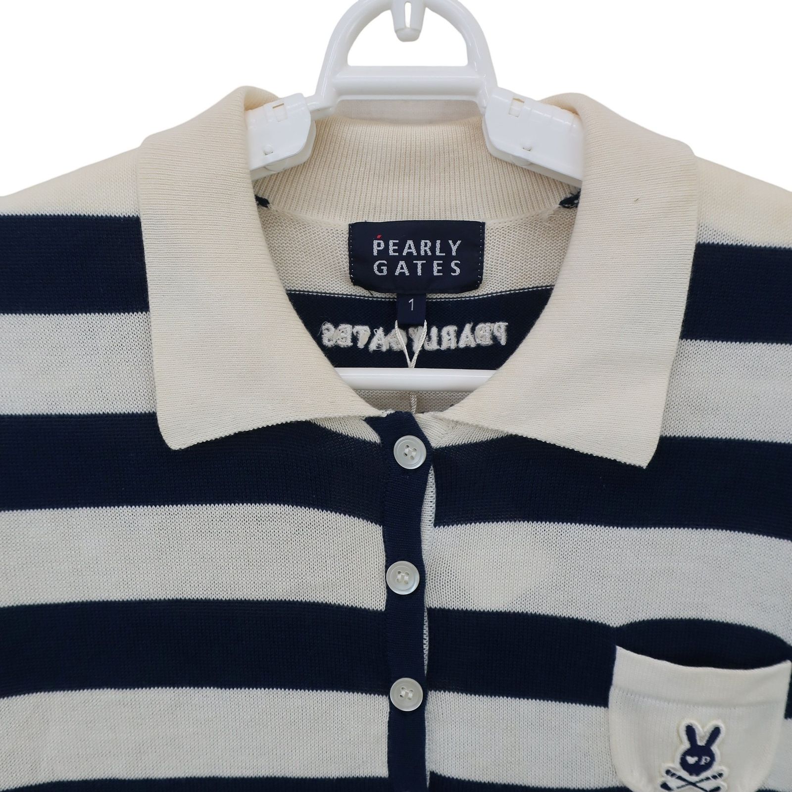 PEARLY GATES PG89 ワンピース 白ネイビー PEARLY GATES(パーリーゲイツ) ワンピース 白ネイビーボーダー