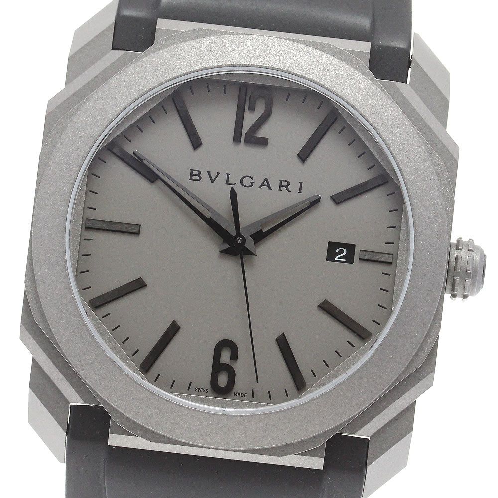 ブルガリ BVLGARI BGO41T オクト オリジナーレ デイト 自動巻き メンズ極美品保証書付き_844806