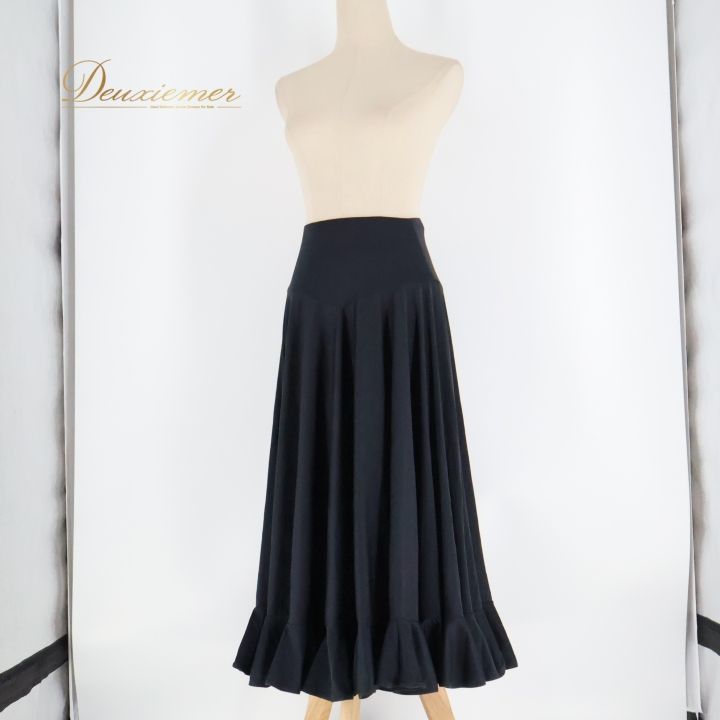 チャコット　CHACOTT フラメンコ　スカート Chacott チャコット フラメンコスカート BLACK - メルカリ