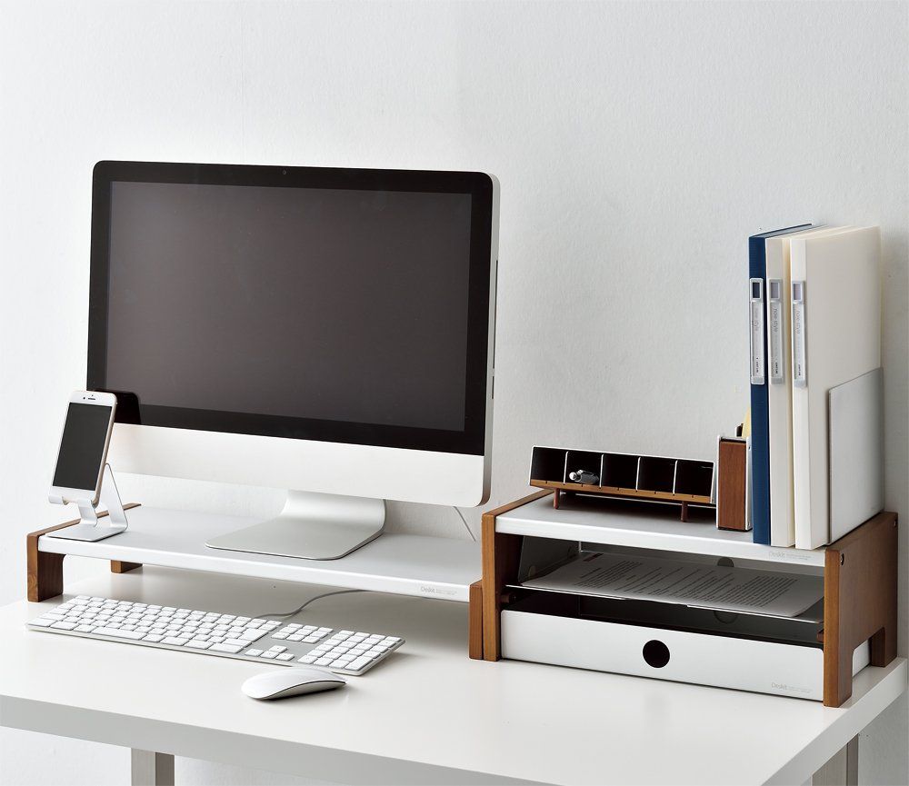 リヒトラブ 机上台 Deskit ALUMI 390mm A7420 390mm