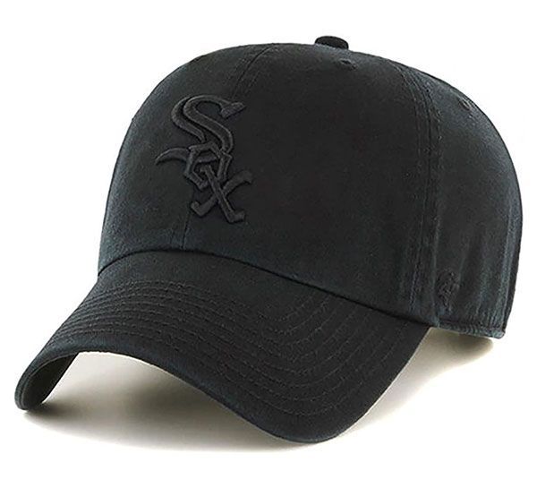 '47 (フォーティセブン) ホワイトソックス キャップ White sox Home ’47 CLEAN UP Black×Black ベースボールキャップ メジャーリーグ