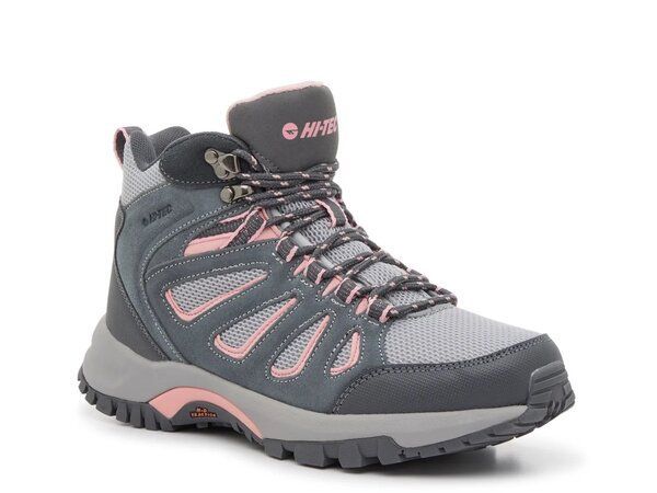 【送料無料】 ハイテック レディース ブーツ・レインブーツ シューズ Mesa Waterproof Hiking Boot - Women's Grey/Pink
