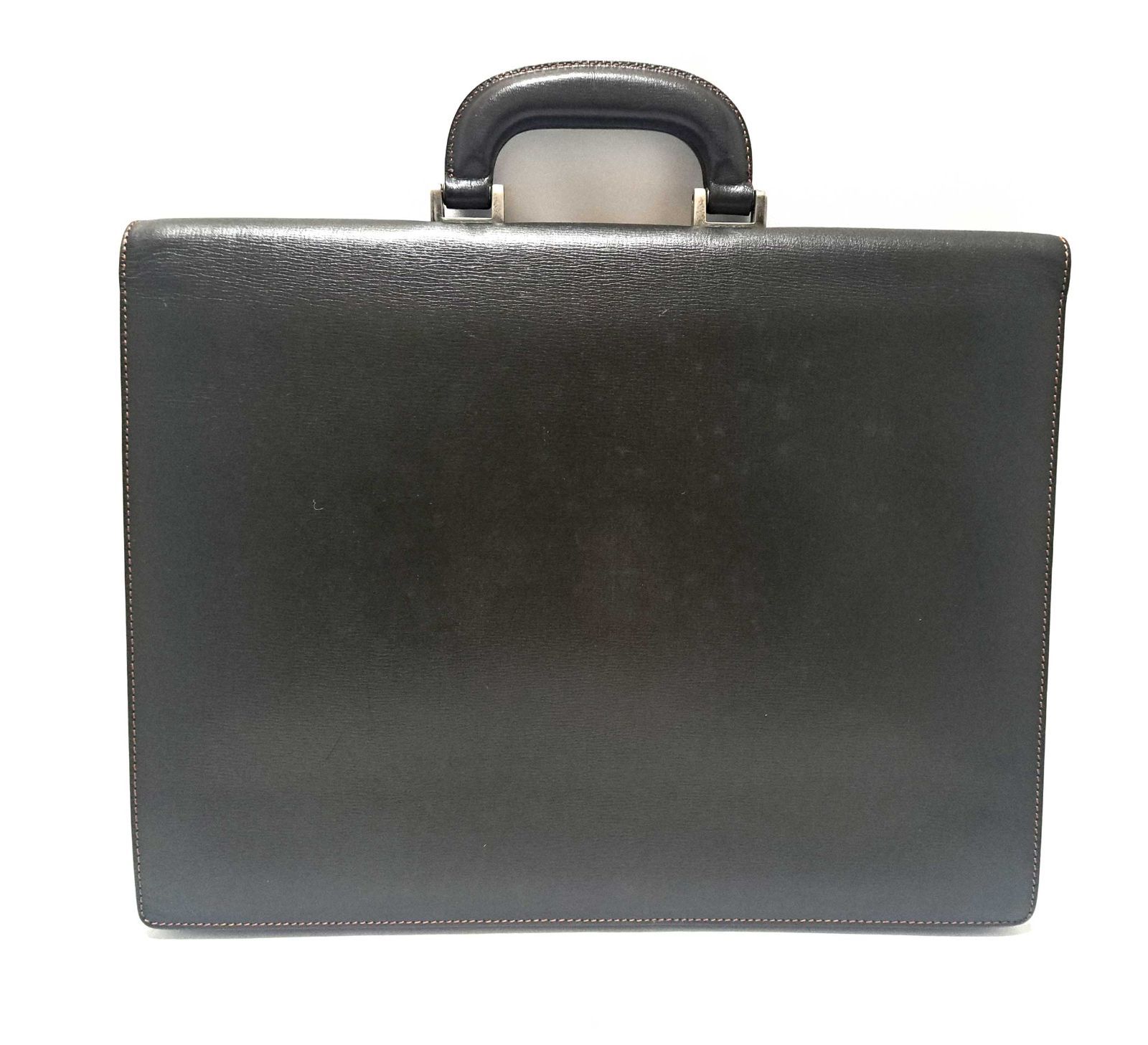 ダンヒル♡ブリーフケース・ビジネスバッグ♡ブラック黒×本革レザー/会社・書類鞄