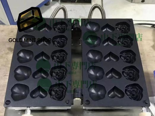 業務用 ハートとバラのベビーカステラ 万能焼き 1 5個を焼 単相 100V 厨房|業務|飲食|店舗
