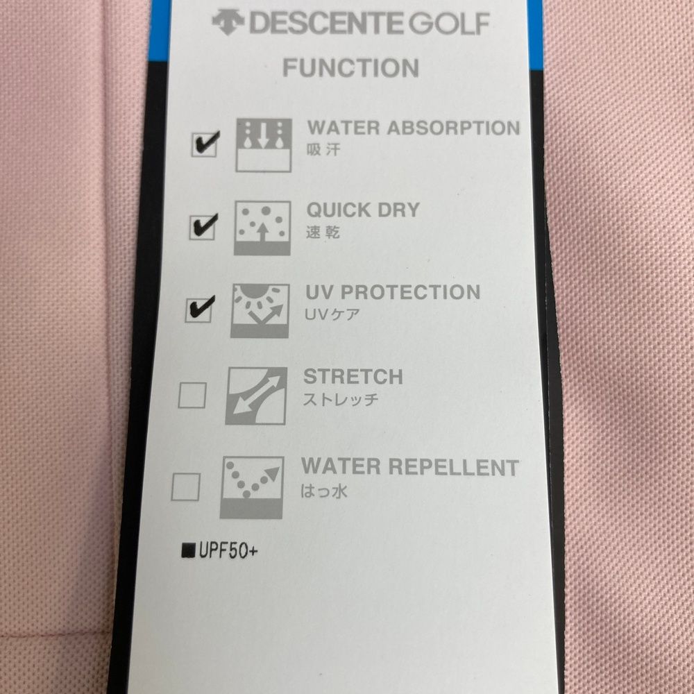 正直うれしいお手頃価格。 サイズ M DESCENTE GOLF デサントゴルフ DGMPJA000P 半袖ポロシャツ ピンク系 240101531344 ゴルフウェア メンズ ストスト