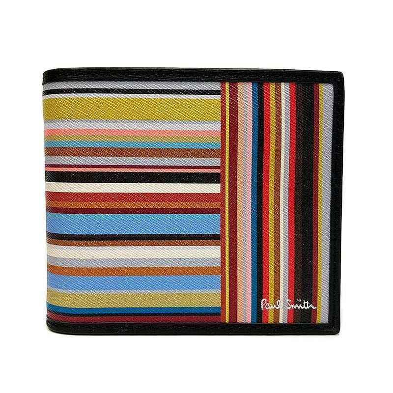 ポールスミス PAUL SMITH 二つ折り財布 ストライプ M1A4833 LSIGPA 92 MULTI STRIPE メルカリ