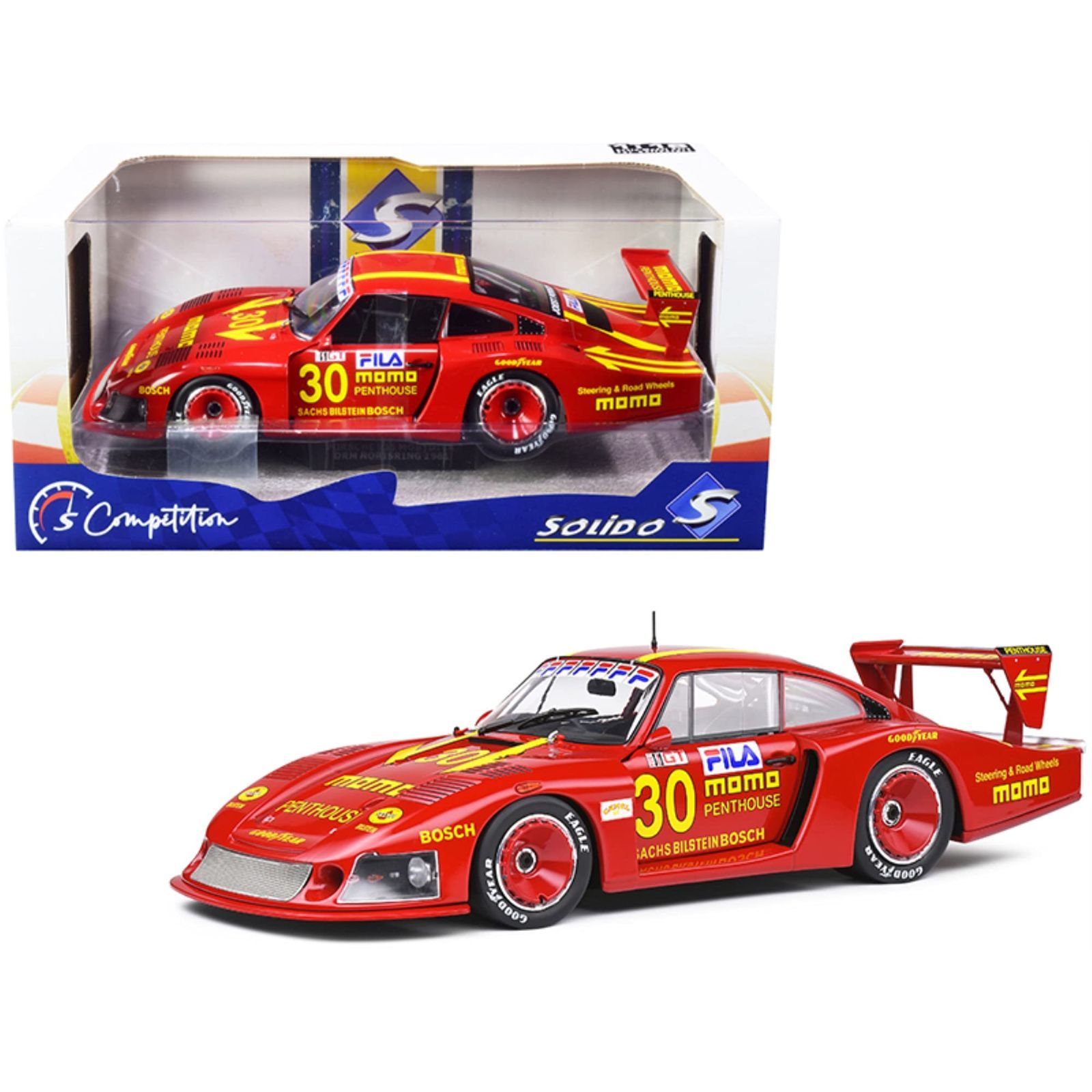 新生活応援SALE SOLIDO 1/18スケール ポルシェ 935 モビーディック 24H ル・マン 1982#30 (レッド)  完成品ダイキャストミニカー S1805403 - メルカリ