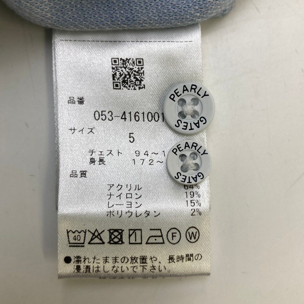 サイズ：5 PEARLY GATES パーリーゲイツ 2024年モデル 長袖