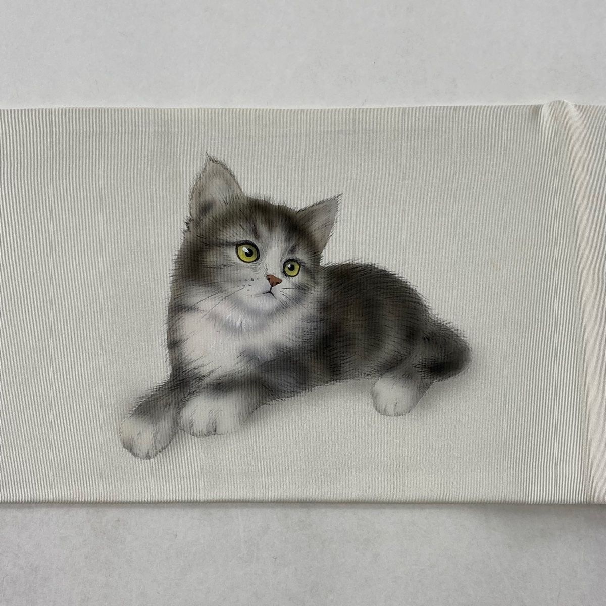 名古屋帯 名品 落款 猫 鞠 灰白 正絹 【中古】 - メルカリ