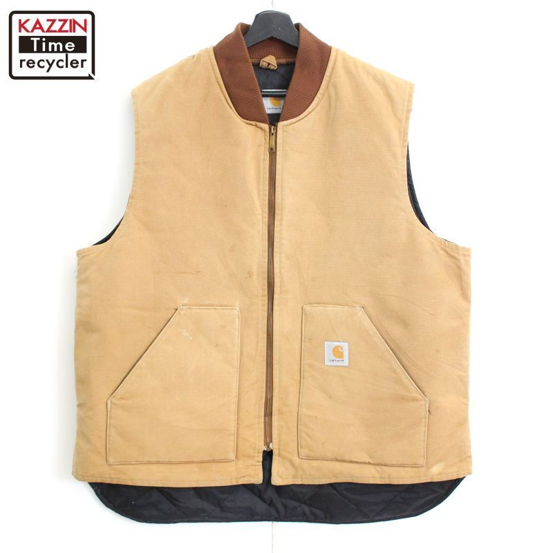 USA製 90s カーハート ダックベスト キルティング USA製 90s Carhartt ARCTIC QUILT LINED DUCK VEST カーハート