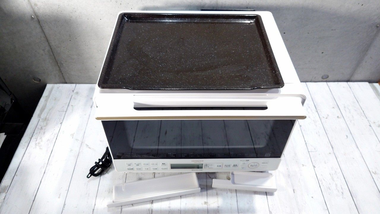 HITACHI ヒタチ 日立 オーブンレンジ ヘルシーシェフ 31L ボイラー式過熱水蒸気 MRO-S8A W ホワイト