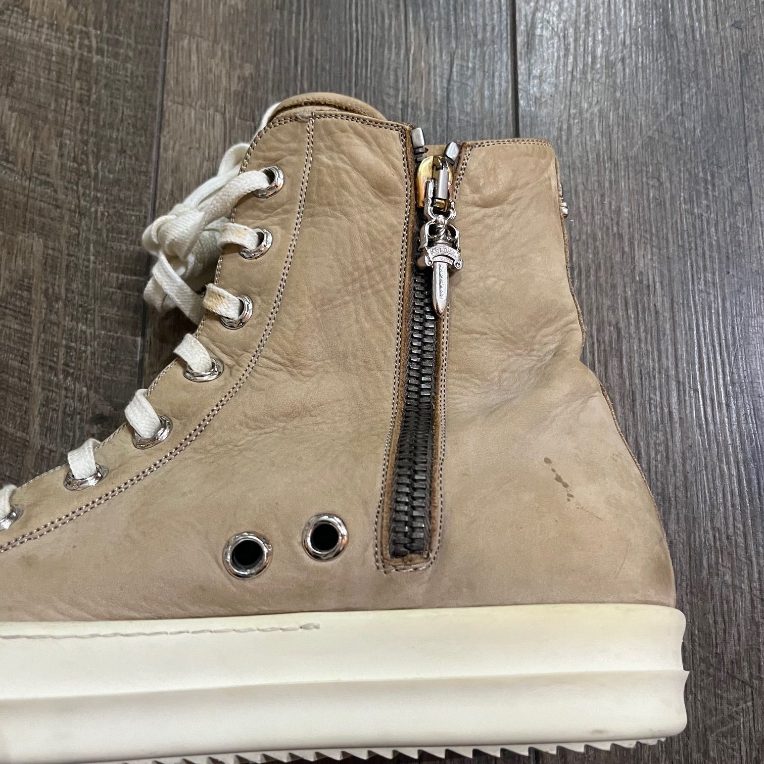 RICK OWENS CHROME HEARTS RAMONES ラモーンズ 装飾 サイドジップ ...