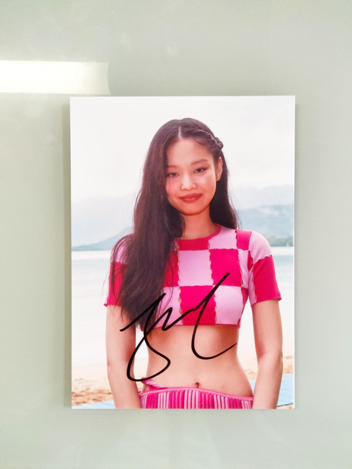 ジェニー直筆サイン入り2Lサイズ写真…BLACKPINK…JENNIE… - せー