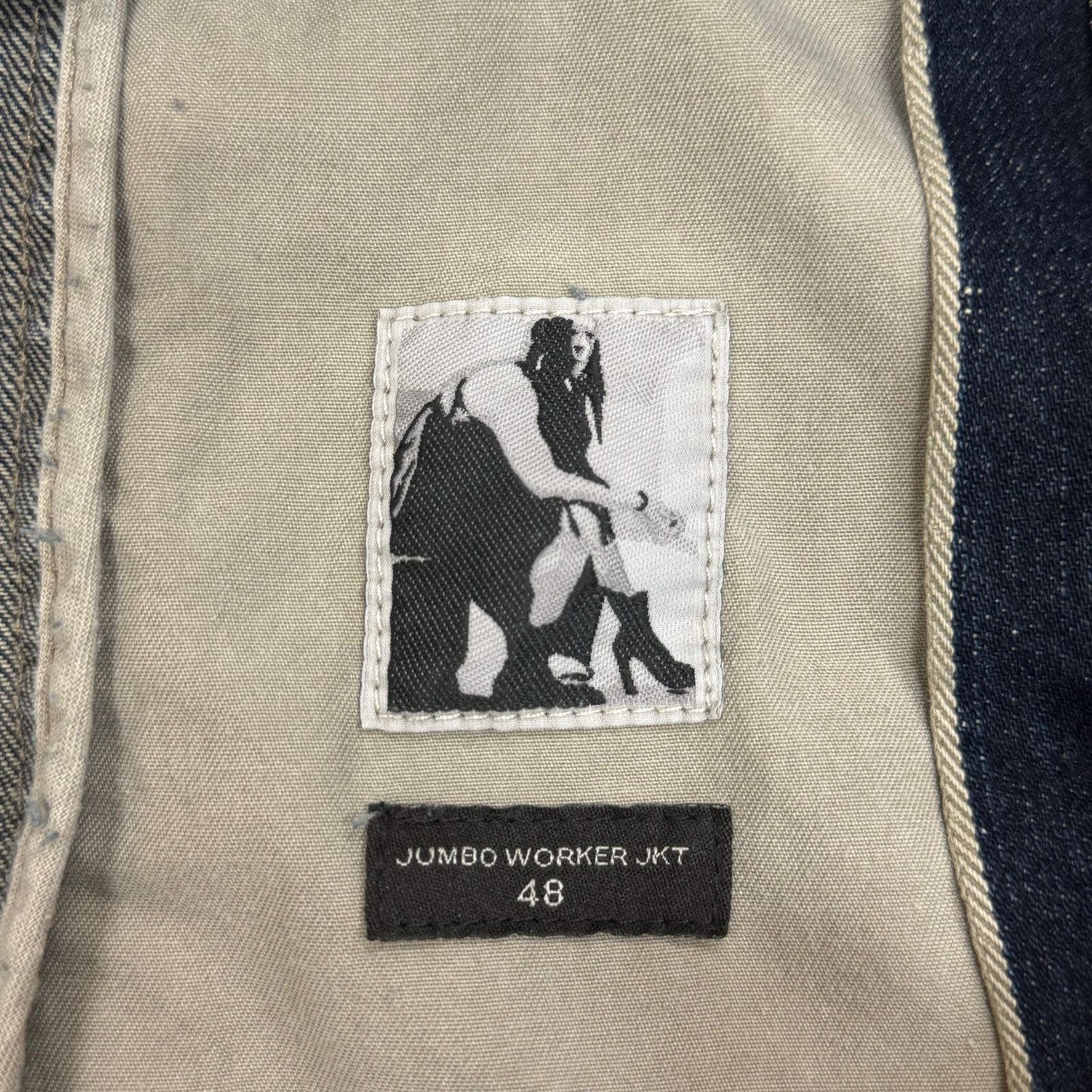 定価349800円 国内正規 RICK OWENS 23AW ジャンボ ワーカー ダメージ