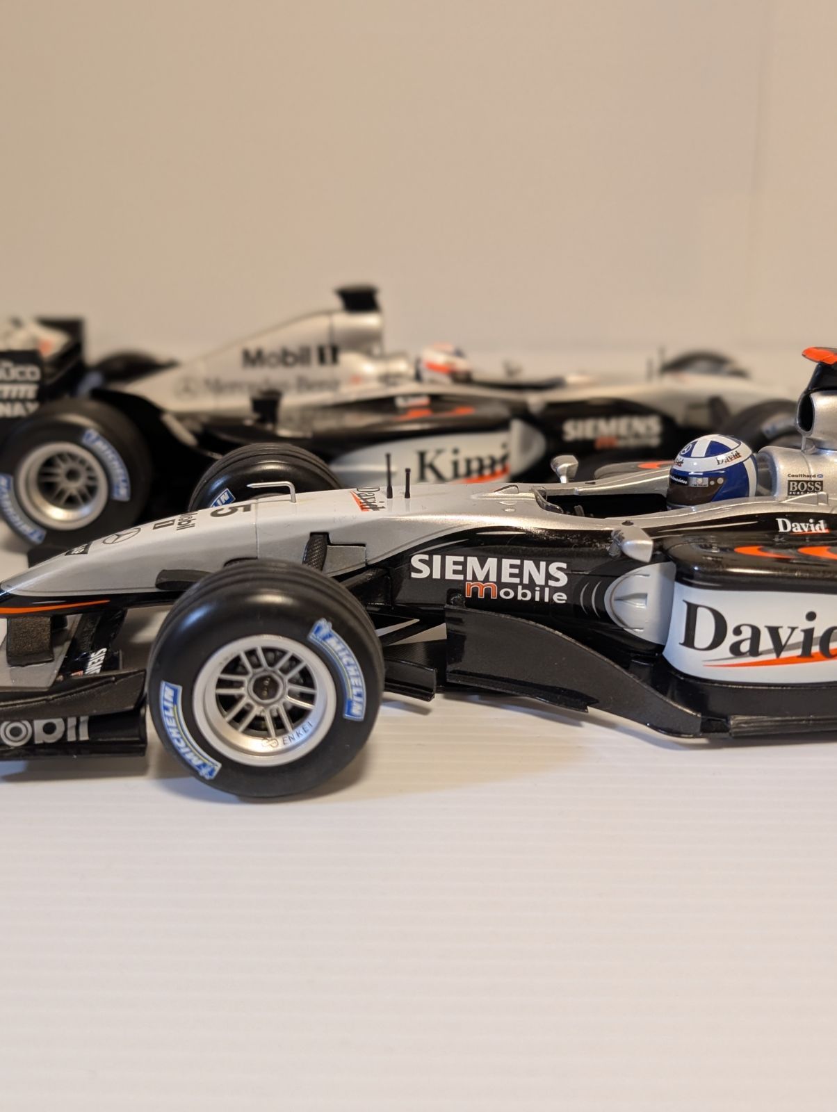 2台セット ミニチャンプス1/18 マクラーレンMP4/17D デビッド