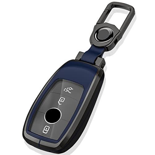 ブルー ベンツ Benz キーケース キーカバー A クラス B クラス E クラス S クラス CLS Coupe C クラス 新型 CLA GLC GLE G クラス エレクトリックキー 組み立て式 亜鉛 金属製 スマートキー キーケース 