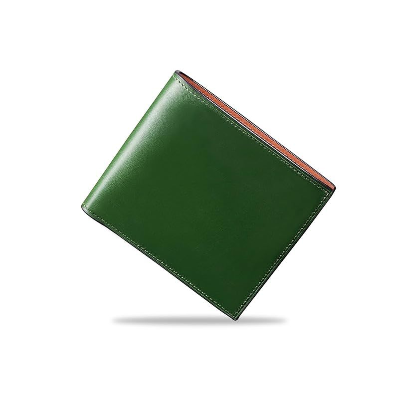 【新品】財布 グリーン メンズ 二つ折り 本革 栃木 レザー プレゼント 定番 財布 メンズ 二つ折り 栃木レザー 本革 PELLEZA 大きめ 男性