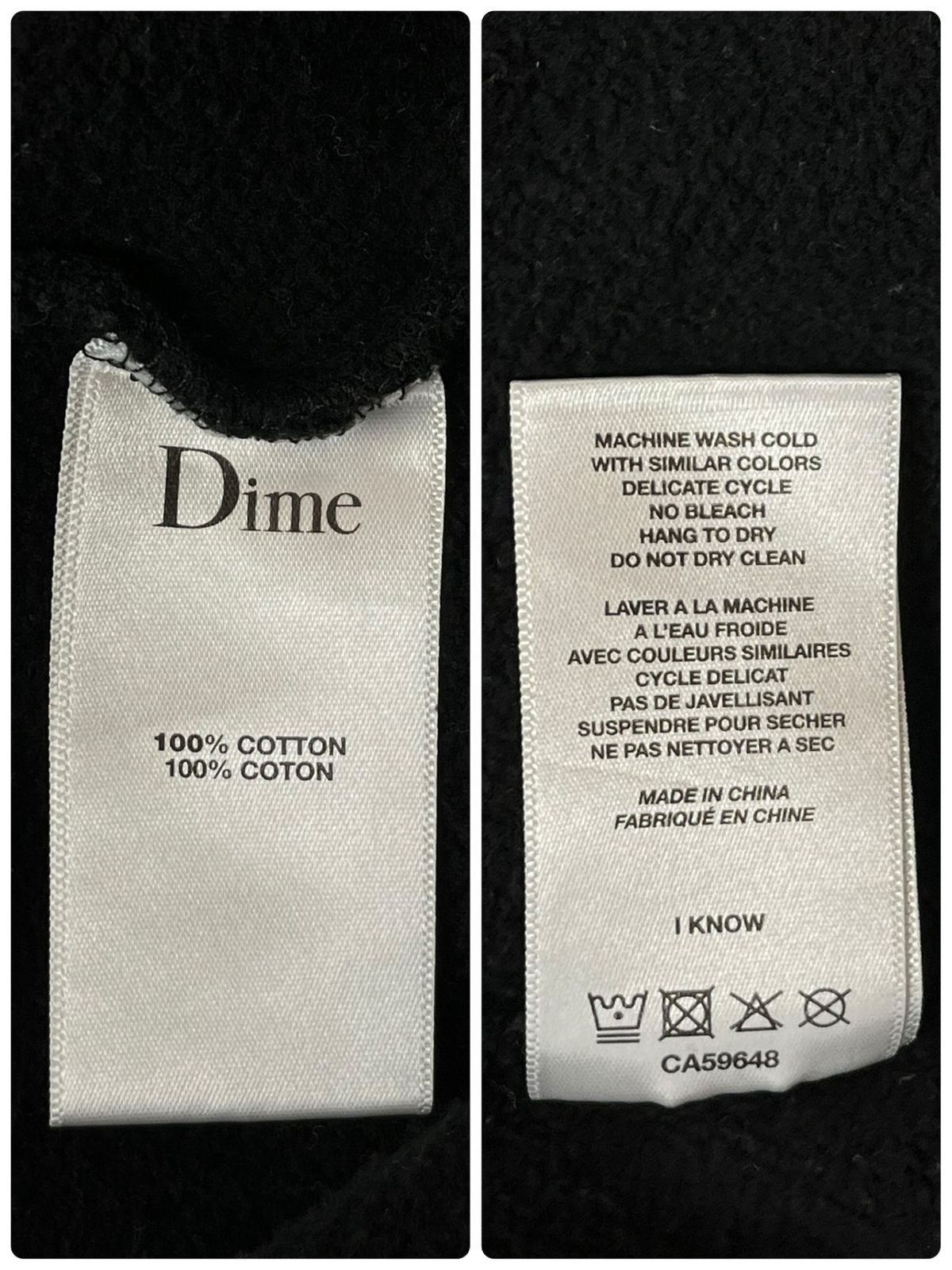 ダイム　410枚 Dime (ダイム) パーカー プルオーバー ワンポイントロゴ刺繍 XL