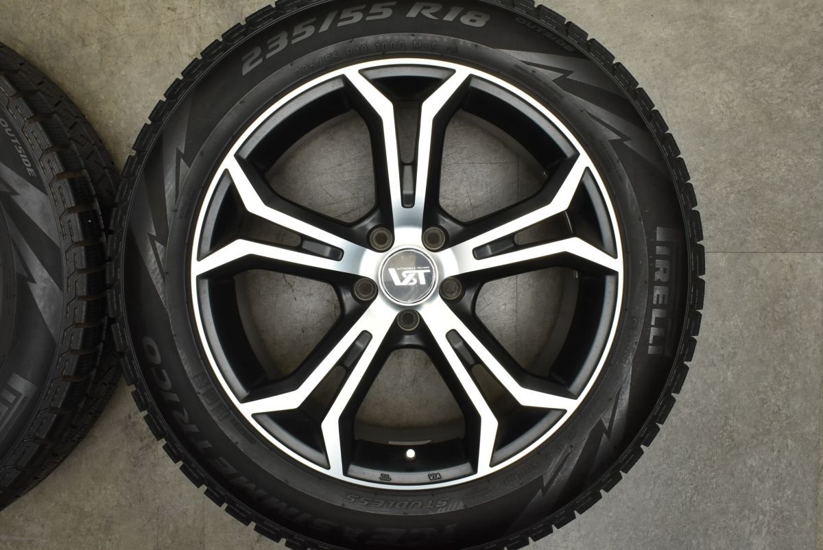 バリ溝 美品】ピレリ235/55R18 ボルボ XC40 V90クロスカントリ