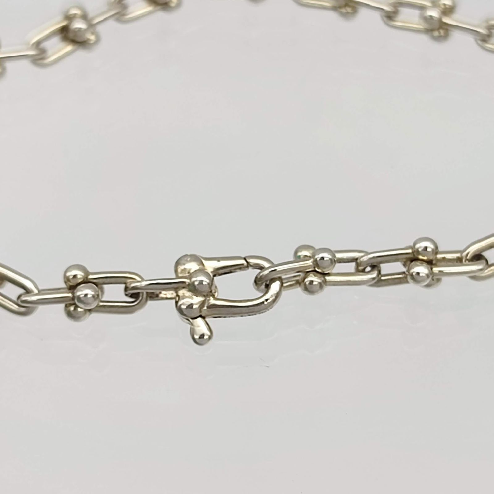 美品】Tiffany ティファ二ー ハードウェアブレスレット マイクロリンク 