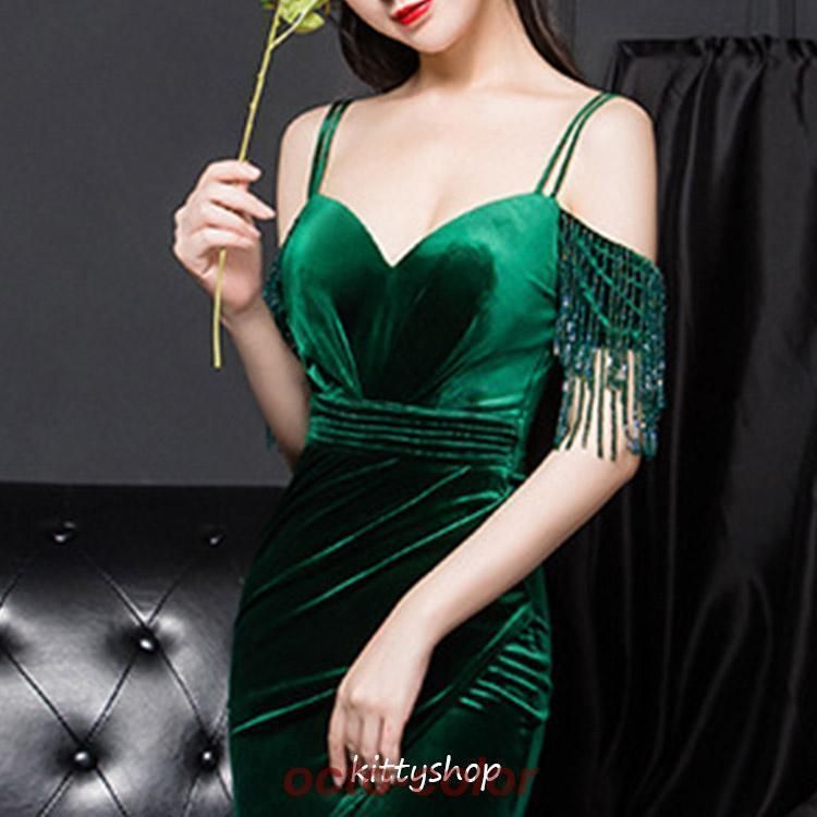 ベルベット マーメイドドレス