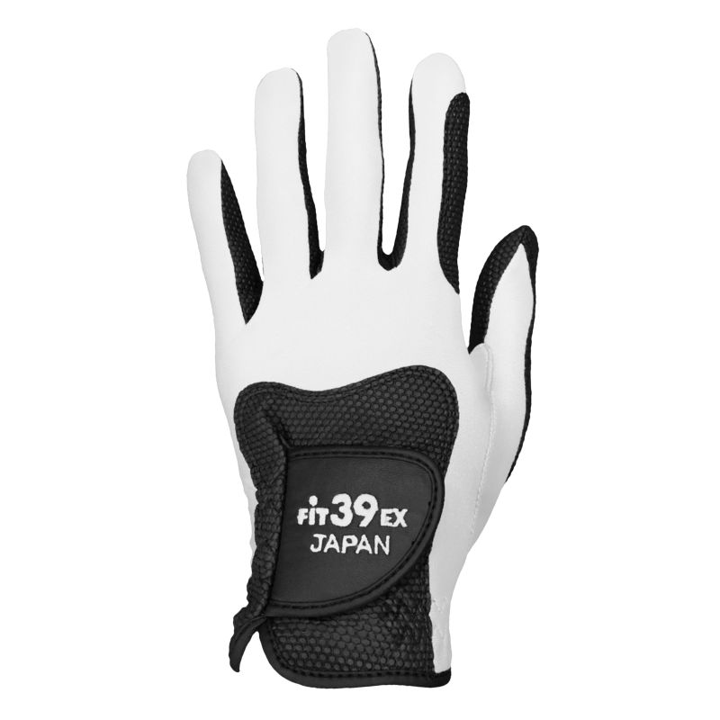 Fit39Ex公式販売・送料無料】フィット39ゴルフグローブ 白/黒