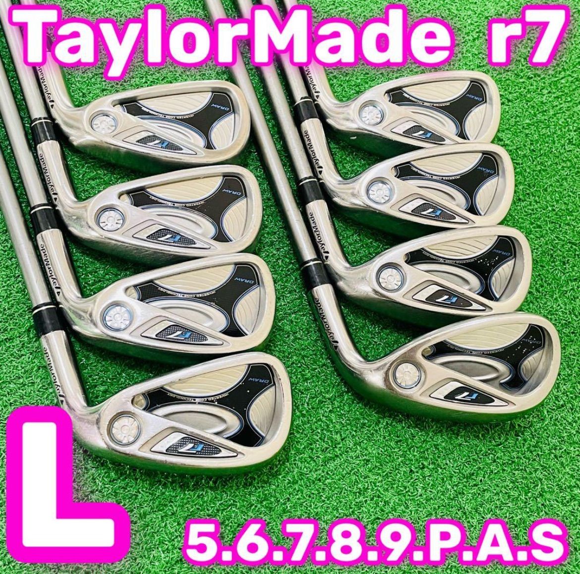 8949 TaylorMade r7 テーラーメイド レディース 女性用 右利き アイアン8本セット フレックスL 4.5.6.7.8.9.P.S 送料無料 匿名配送