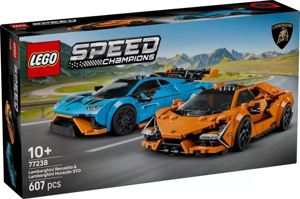  【新品】おもちゃ LEGO Lamborghini Revuelto ＆ Huracan STO 「レゴ スピードチャンピオン」 77238 LEGO(レゴ)