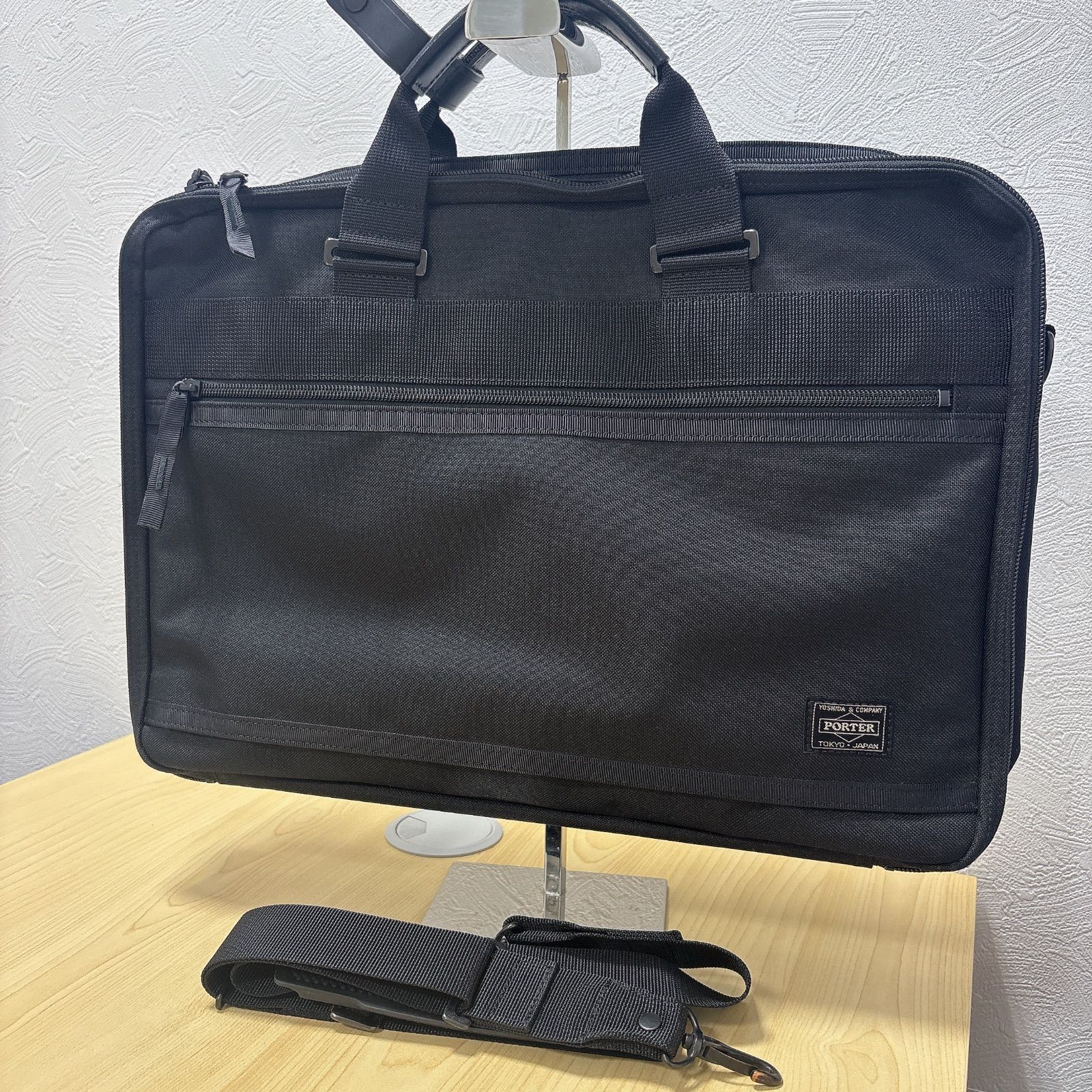 ✨美品✨　PORTER　2WAY　ブリーフケース　ビジネスバッグ　A4可 PORTER】2WAY ビジネスバッグ ブリーフケース 通勤 通学 PC A4