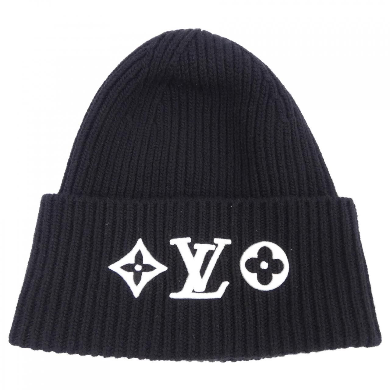 ルイヴィトン LOUIS VUITTON ビーニーLVヘッドライン M77872 ニットキャップ