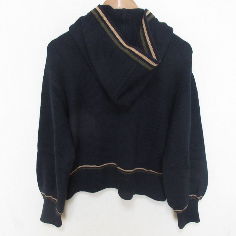 良品 23年商品 FOXEY NEW YORK フォクシー ニューヨーク × 花より男子 Campus Cardigan ニットカーディガン 43837 サイズ40 ネイビー レディース 古着 中古 良品 23年商品 FOXEY NEW YORK フォクシー ニューヨーク × 花