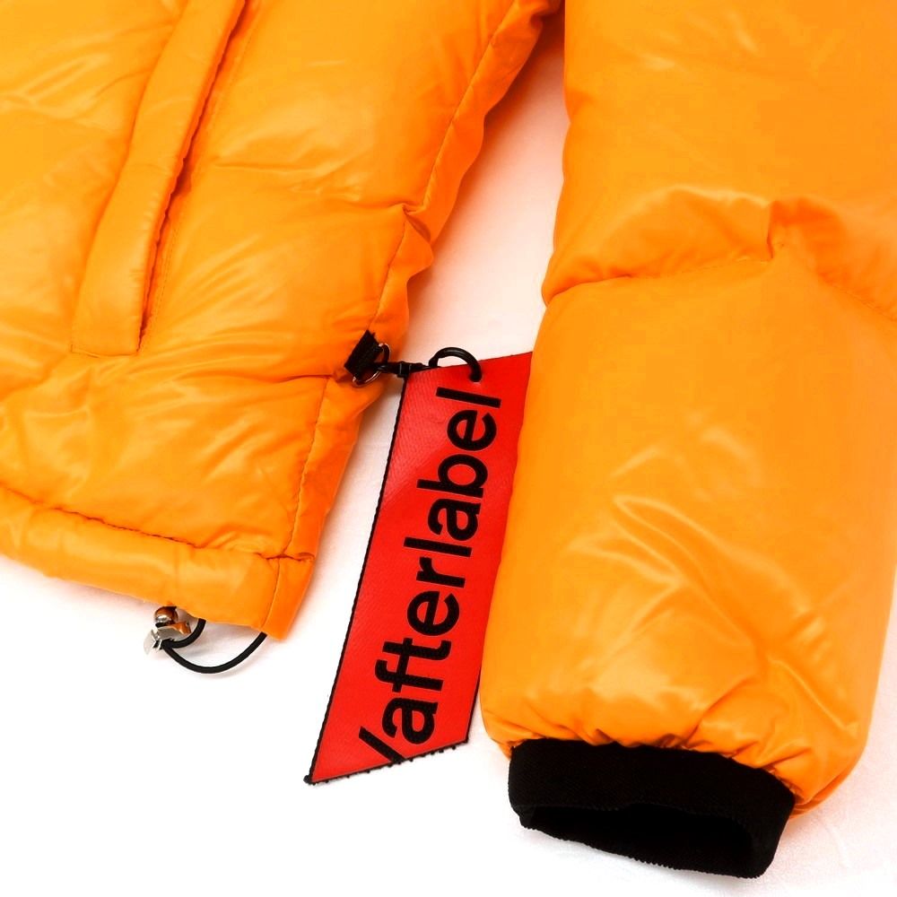 中古】アフターラベル afterlabel ナイロン フーデッド ダウン