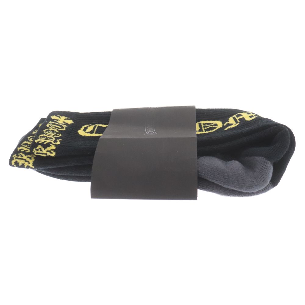 CHROME HEARTS (クロムハーツ) Old English CH Logo SOCKS 1PK