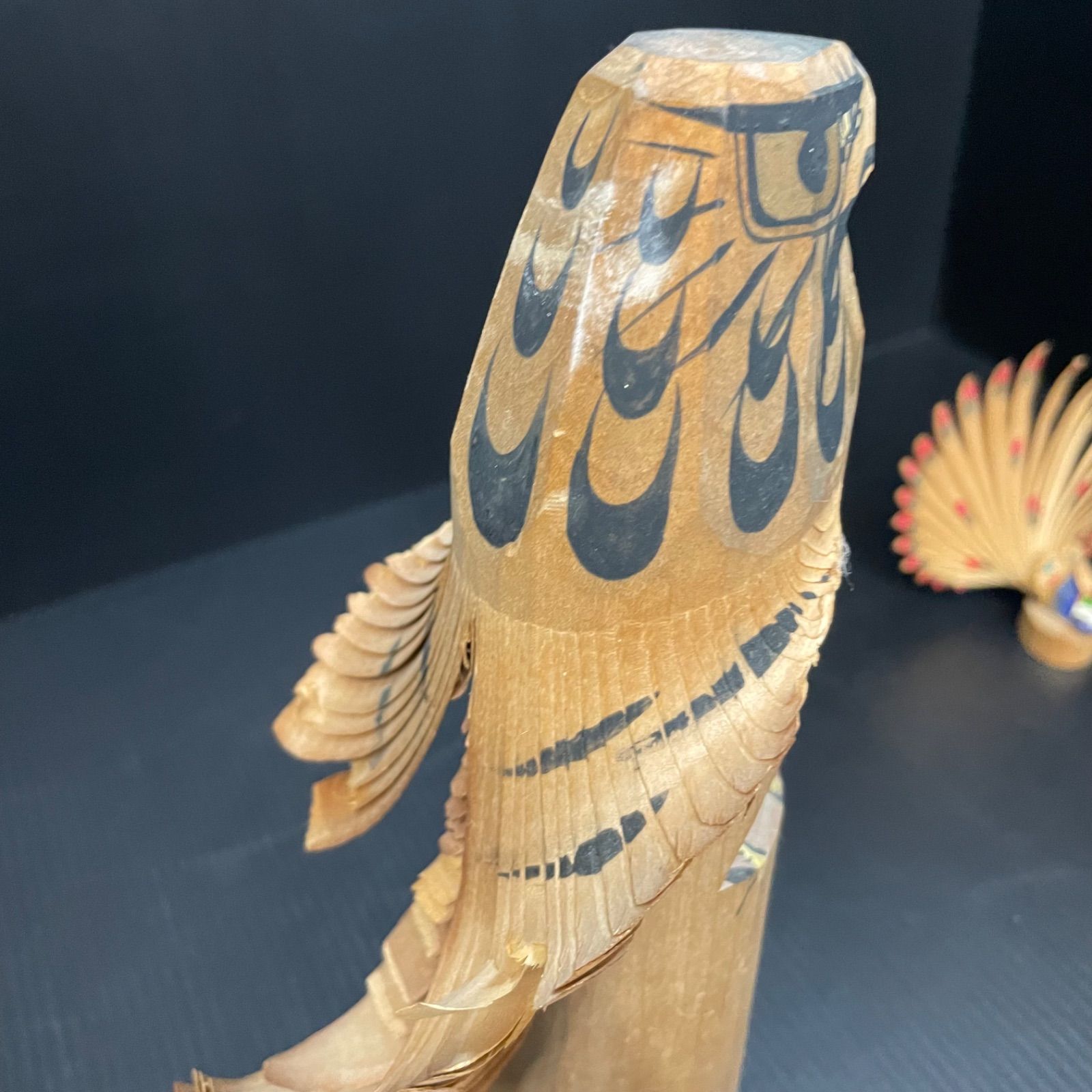 竹細工 鳥の置物 3点セット（鶏・鷹・孔雀） 元祖辰蔵 作 含む - メルカリ