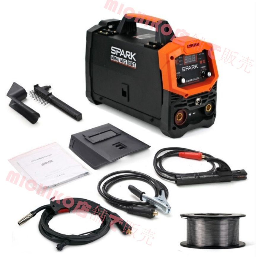 2025最新モデル ハイスペック! 半自動溶接機 MIG-250 !MIG MMA TIG 100V用 鉄 ステン アルミ MIG250 A342