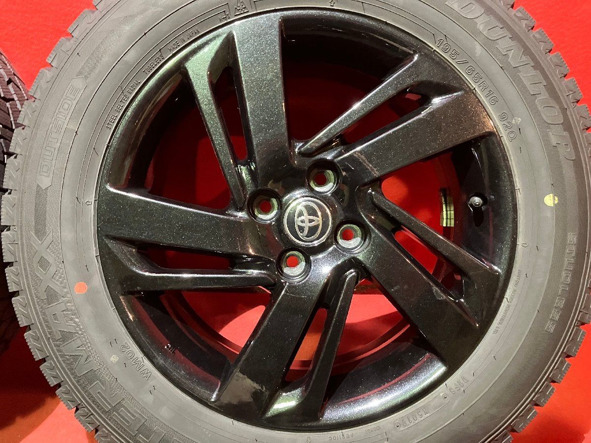 中古スタッドレスタイヤホイールセット 【195/65R16 DUNLOP WM02】[トヨタ ライズ純正] 4本SET - メルカリ