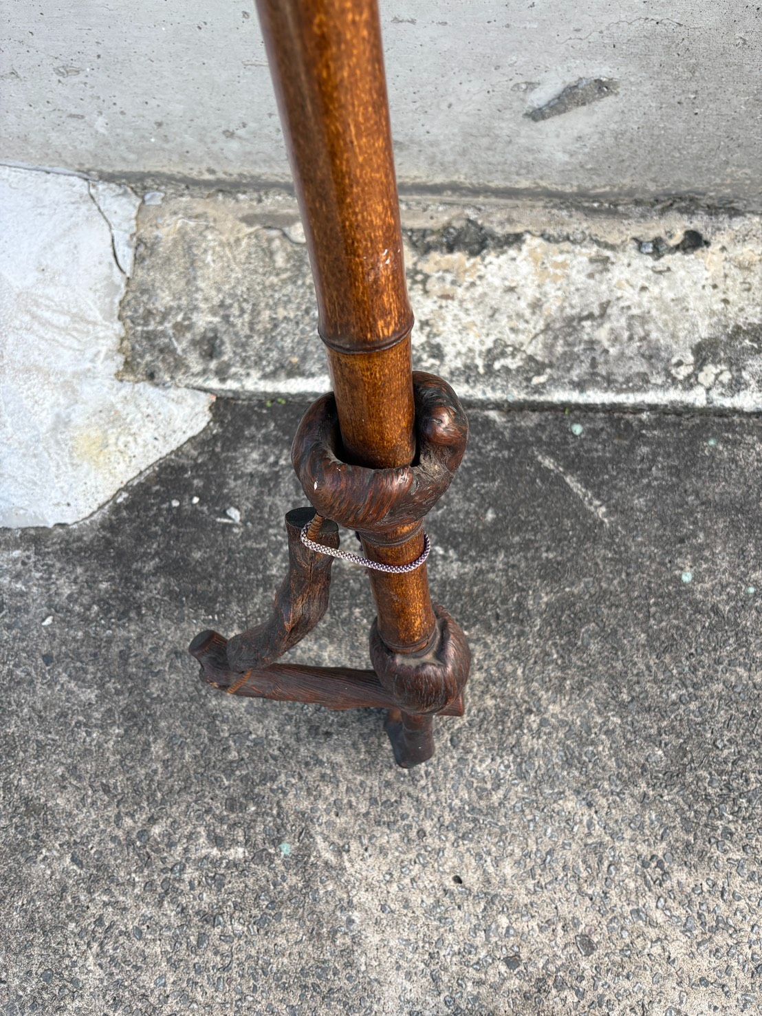 古民具 根木細工 竹製 自在鉤 囲炉裏道具 飾り インテリア WWW_IBETON_RU