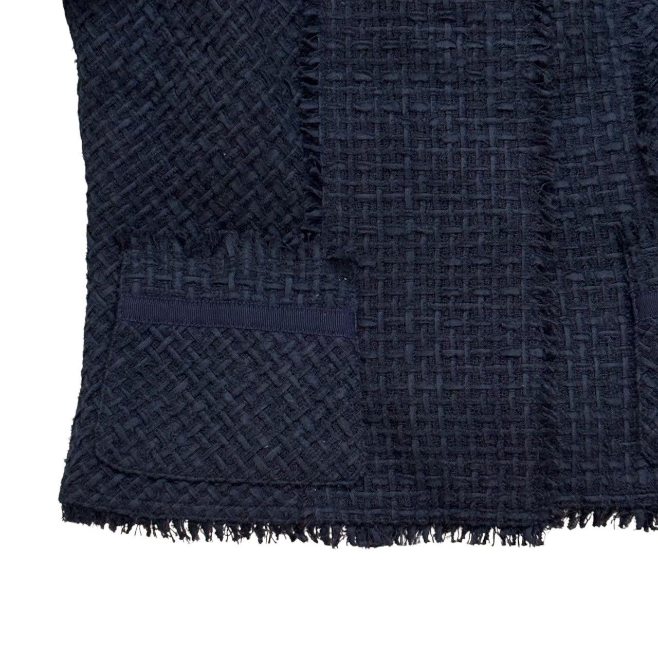 Rene ルネ ノーカラージャケット 紺 ネイビー アウター 入園式 卒園式