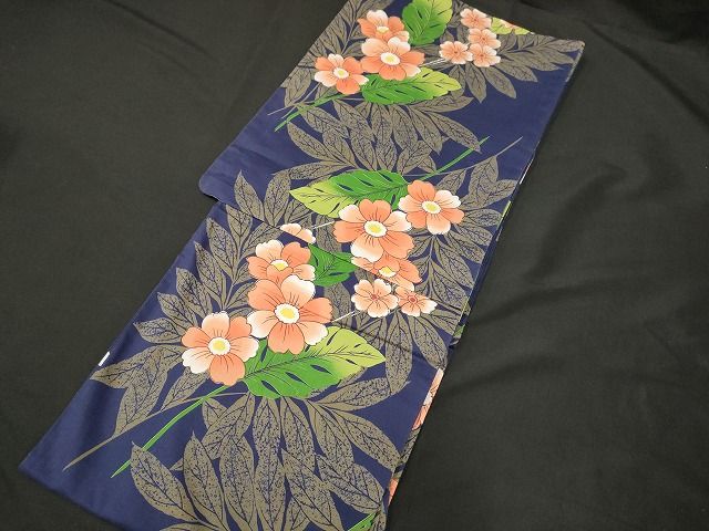 平和屋着物○豪華振袖 紅型 舞蝶花文 暈し染め やまと誂