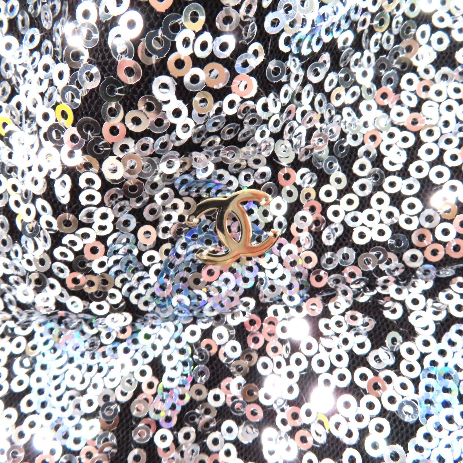 未使用品☆CHANEL シャネル 24C スパンコール ココマーク バケット  