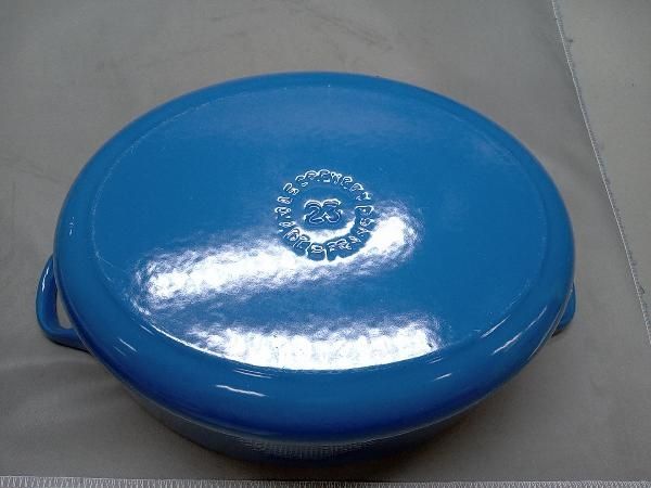 ル・クルーゼ 鍋 ココット・オーバル 25 cm 3.2L マルセイユブルー